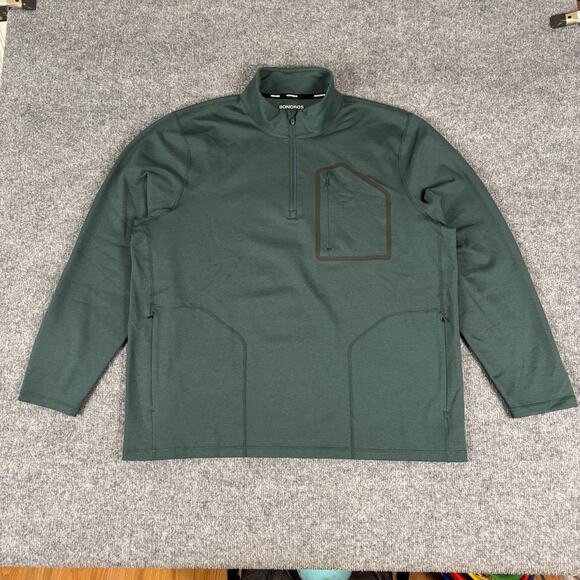 Bonobos Golf Shirt 1/4 Zip Pullover Size XL Green - Picture 1 of 9